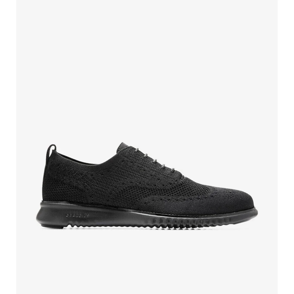 Cole Haan 2.ZERØGRAND Stitchlite C28527 Oxfords Men 7 Black Wingtip Shoes UWU106